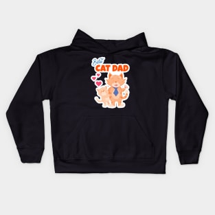 Best Cat Dad Kids Hoodie